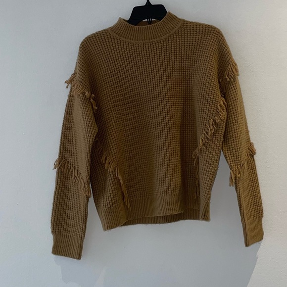 NWT MICHAEL by MICHAEL KORS Fringe Mockneck Sweater - Picture 2 of 5